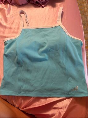 The Academy Brand Aqua Tankini Top with Cream Trim
